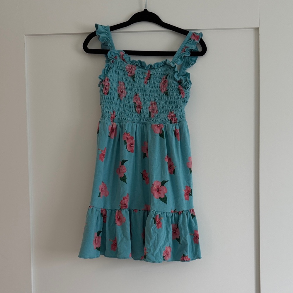 Kyte Baby Smocked Dress Hibiscus